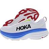 HOKA ONE ONE Bondi 8 Mens Shoes Size 12.5, Color: Blanc De Blanc/Virtual Blue