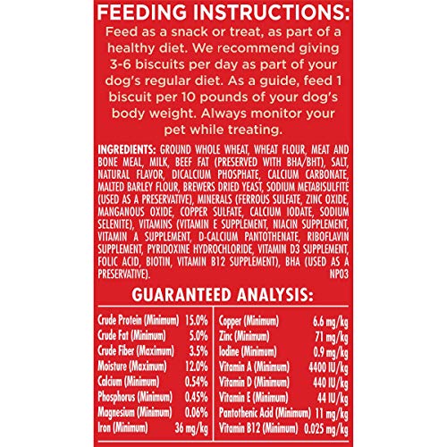 MilkBone Original Dog Biscuits, Medium Crunchy Dog Treats, 10 Pound