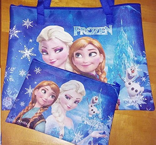 CJB Frozen Anna Elsa Shoulder Bag and Accessory Bag 2 in 1 Set (US Seller)