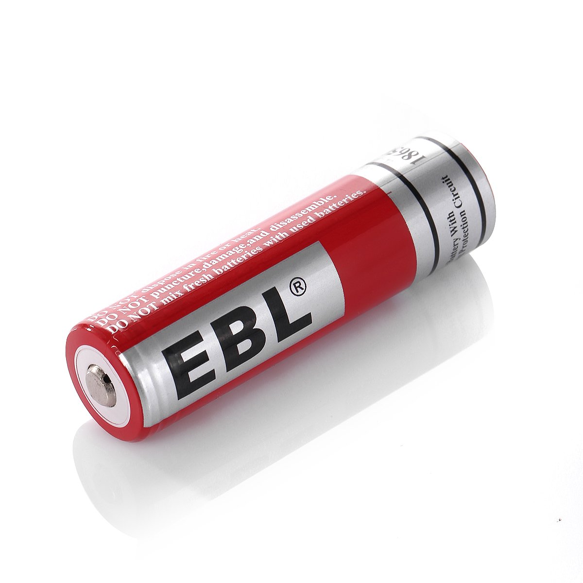 EBL 4 Packs 18650 3.7V 3000mAh Rechargeable li-ion Batteries with Universal Lithium Rechargeable Battery Charger
