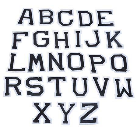 Souarts Aufnäher Bügelbild Aufbügler Iron on Patches Applikation Kinder Kleidung Buchstabe 1Set (#01)