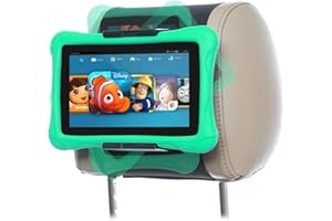 TFY Kindle Car Mount, Swivel Universal Car Headrest Mount Holder for 7-10 Inch Fire Tablets