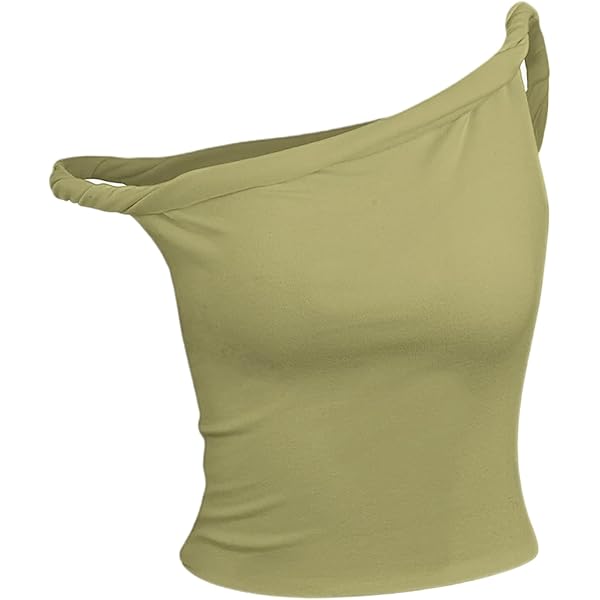 KMBANGI Women Off Shoulder Top Sleeveless Twist Strap Tank Tops