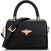 Milan Chiva Small Top Handle Purses for Women Mini Satchel Crossbody Bag Elegant Square Bag