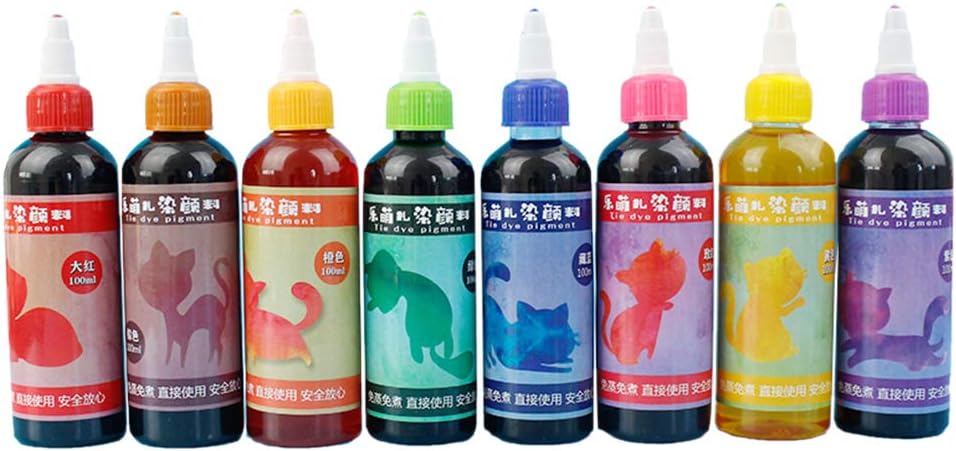 Fabric Textile Paints Tie Dye Kit Textile Paints Jacquard Clothing Graffiti Paint, One Step Fabric Craft Pigment, Colorful Dying