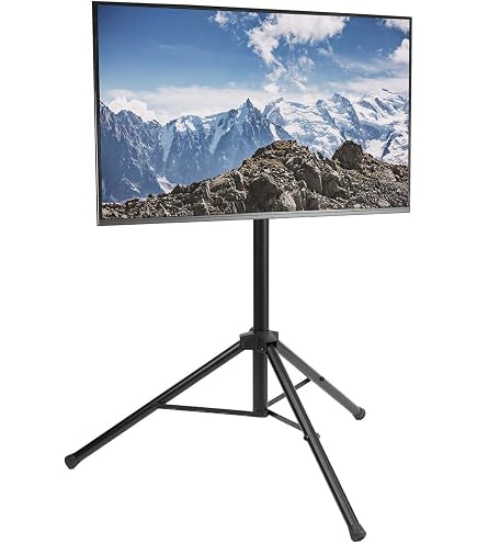 Audio 2000 AST422Y Flat Panel LCD TV/Monitor Stand with Foldable Tripod Leg