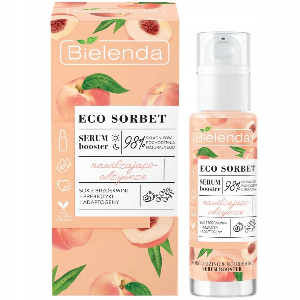Bielenda - ECO SORBET - Moisturizing and nourishing face booster serum - Peach - 30 ml