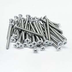 Adiyer Extra Long Outlet Screws 40pcs 6-32 x 1-1/2