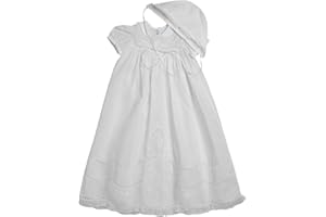Feltman Brothers Girls Scalloped Lace Special Occasion Gown Set, NB-3M