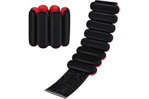 FLAMINGOCASA Wrist and Ankle Weights Adjustable for Women: Wearable Arm & Leg Weights for Yoga Pilates Walking Dance - Silicone Weighted Bracelet Set for Home Gym,Pack of 2, 2Lbs(1lb each)