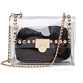 YYW Clear Purse - Stadium Approved Women's Small Crossbody Bag, Clutch, Jelly Handbag