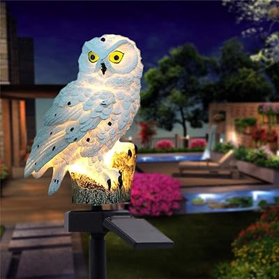 Buy Ulalaza Outdoor Solar Lights Owl Shape Solar Powered Led Lamp Waterproof Garden Lights Stake Lights For Walkway Online In Taiwan B088f89l3m