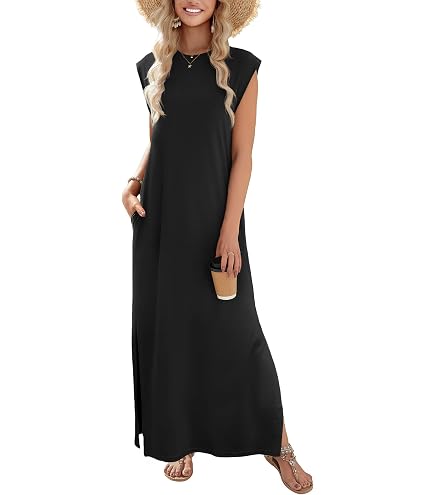 petite black maxi dress Women's Satin Cross Over Back Make a statement with this petite black flower detail maxi dress Women's Petite Black Scoop Neck
