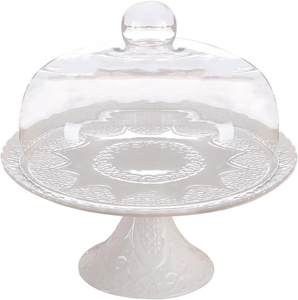 Alzata Per Dolci Con Coperchio Tavolo Da Dessert Porta Torta Con Coperchio Da Trasporto Porta Torta Rustica Con Base In Legno E Cupola In Acrilico Piatti Per Servire Alzate Per Dolci E