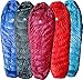 Hyke & Byke Shavano 32 F Hiking & Backpacking Sleeping Bag - 3 Season, 650FP Duck Down Sleeping Bag - Ultralight - Maroon - 87in - Long