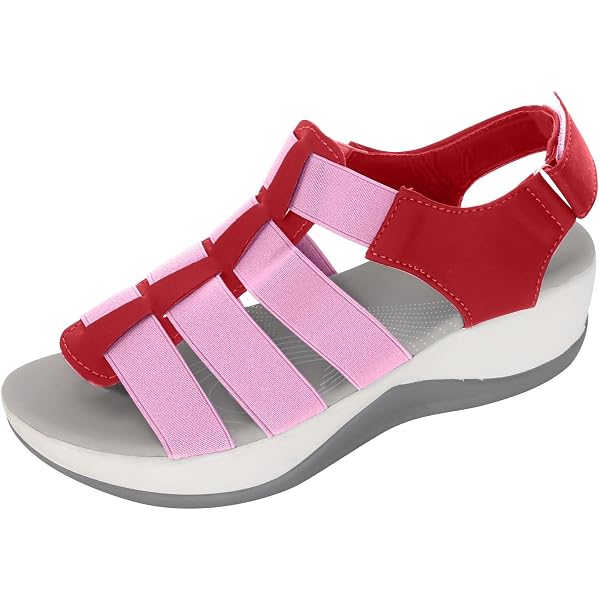 Jambu Women's Sedona Sandal - RED, Size 11 M, Rubber Sole Comfort Sandals