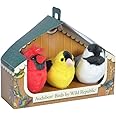 Wild Republic Audubon Birds Collection with Authentic Bird Sounds, Northern Cardinal, American Goldfinch, Chickadee, Bird Toys for Kids and Birders 3 Count (Pack of 1)
