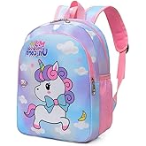 CHERUBIC Kids Toddler Cute Backpack Little Cartoon Travel Lightweight Bag Daypack For 3 Girls Boys (Unicorn Blue)