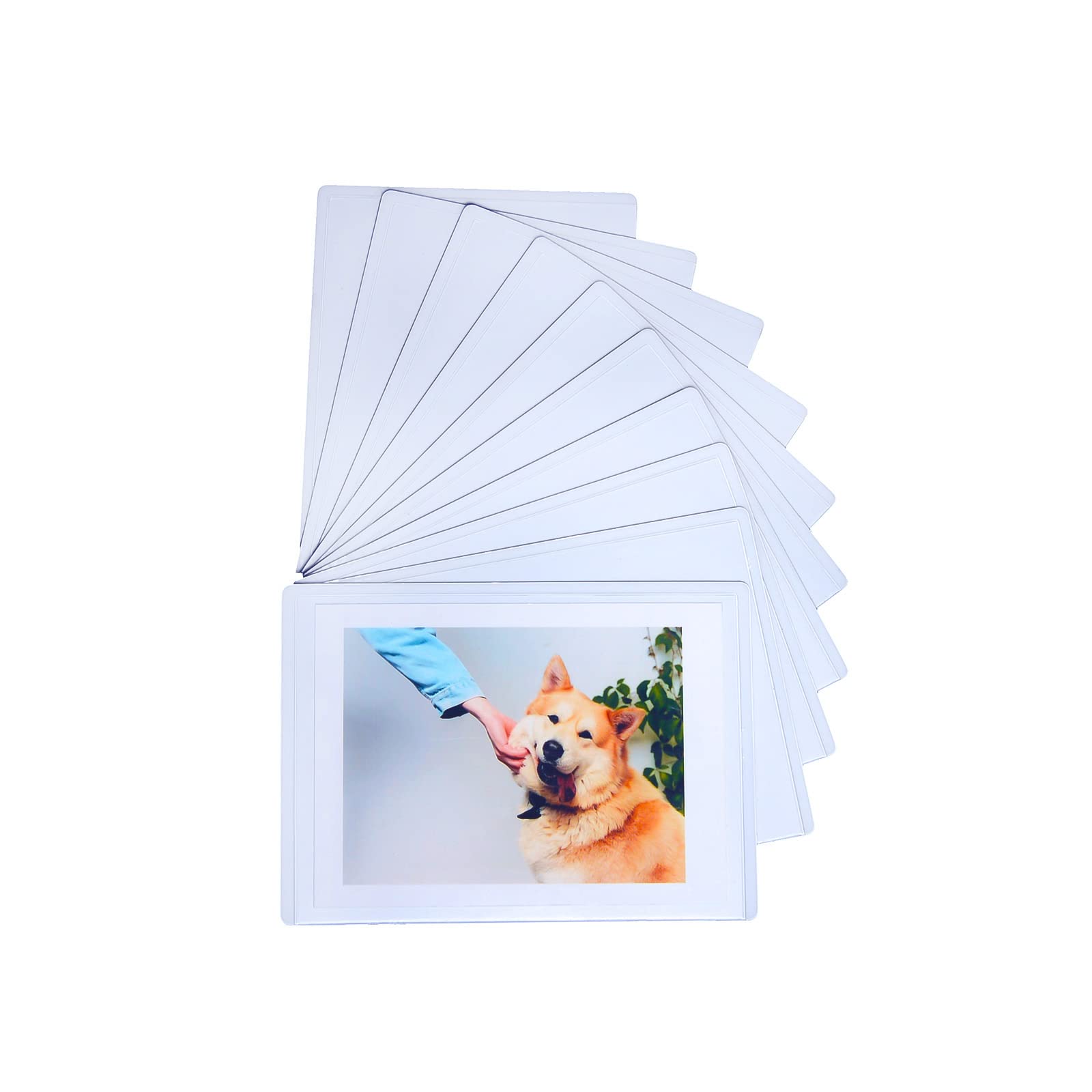 Magnetic Polaroid Picture Frame 2.5 x 3.5”, Instax Mini Photo Frame for Fridge, Photo Magnets for Refrigerator, Polaroid Frame for Photos, Photo Sleeve Pocket, Wallet Size Picture Frame, 10 Pack