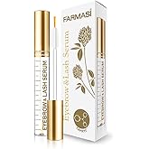 FARMASi Eyebrow and Lash Serum, Advanced Eyelash Serum to Boost Fuller Thicker, Longer, Healthier, Stronger Lashes & Brows, Nourishing Effect on Brow and Lash Roots, 0.4 fl oz