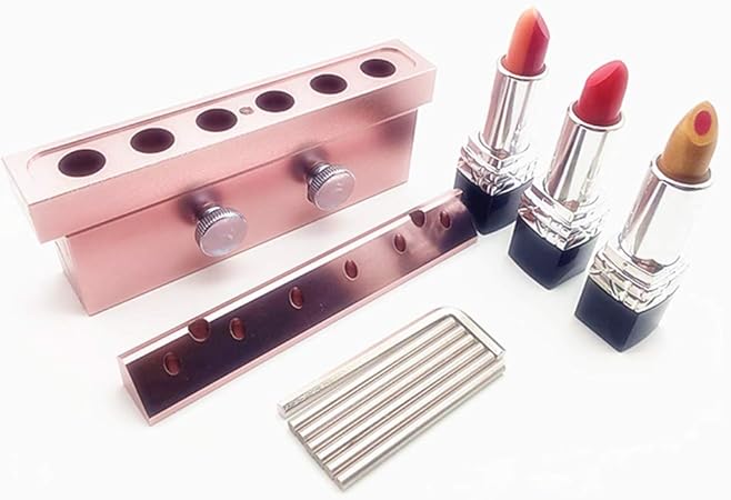 Amazon Baoshishan Diy口紅アルミ金型 リップスティック 金型ホルダー 口紅作りセット 二色 モールド Diy工具 手作り口紅 12 1ｍｍ 6穴 ローズゴールド Baoshishan 口紅 グロス リップライナー 通販