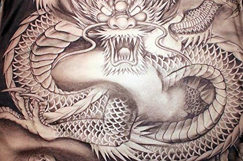 Meandfashion Men's Chinese Dragon Short Sleeve T-shirt