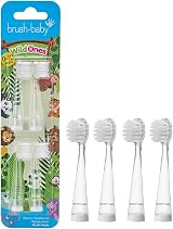 Brush-Baby WildOnes Replacement Brush Heads Pack of 4 Ages 0-10 view 1