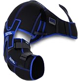 Shock Doctor ICE/Heat Recovery Compression Shoulder &amp; Elbow Wrap Brace, Reusable Gel Ice Packs for Injuries, Hot Cold Therapy