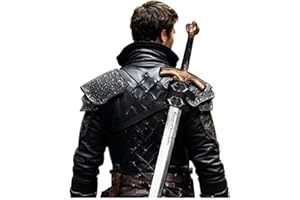 Joukavor Sword Back Holster Leather Sword Holder Back Strap Sword Frog Shoulder Medieval Accessory