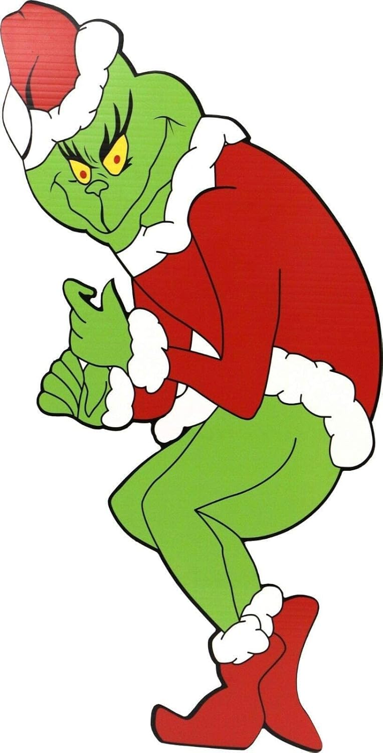 Yard Signs - Stealing Christmas Lights Yard Card Sign Whoville (Stealing Christmas Lights Yard Sign (3 ft Tall Left Facing) Whoville)