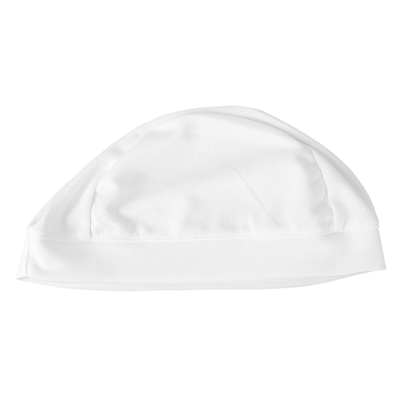 Quick Dry Cycling Cap for Men and Women High Elasticity Beanie Sweatband Moisture Wicking Helmet Liner for Outdoor Sports Activities White