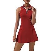Tennis Dress for Women, Tennis Golf Dresses with Built in Shorts and Pockets for Sleeveless Workout Athletic Dresses
