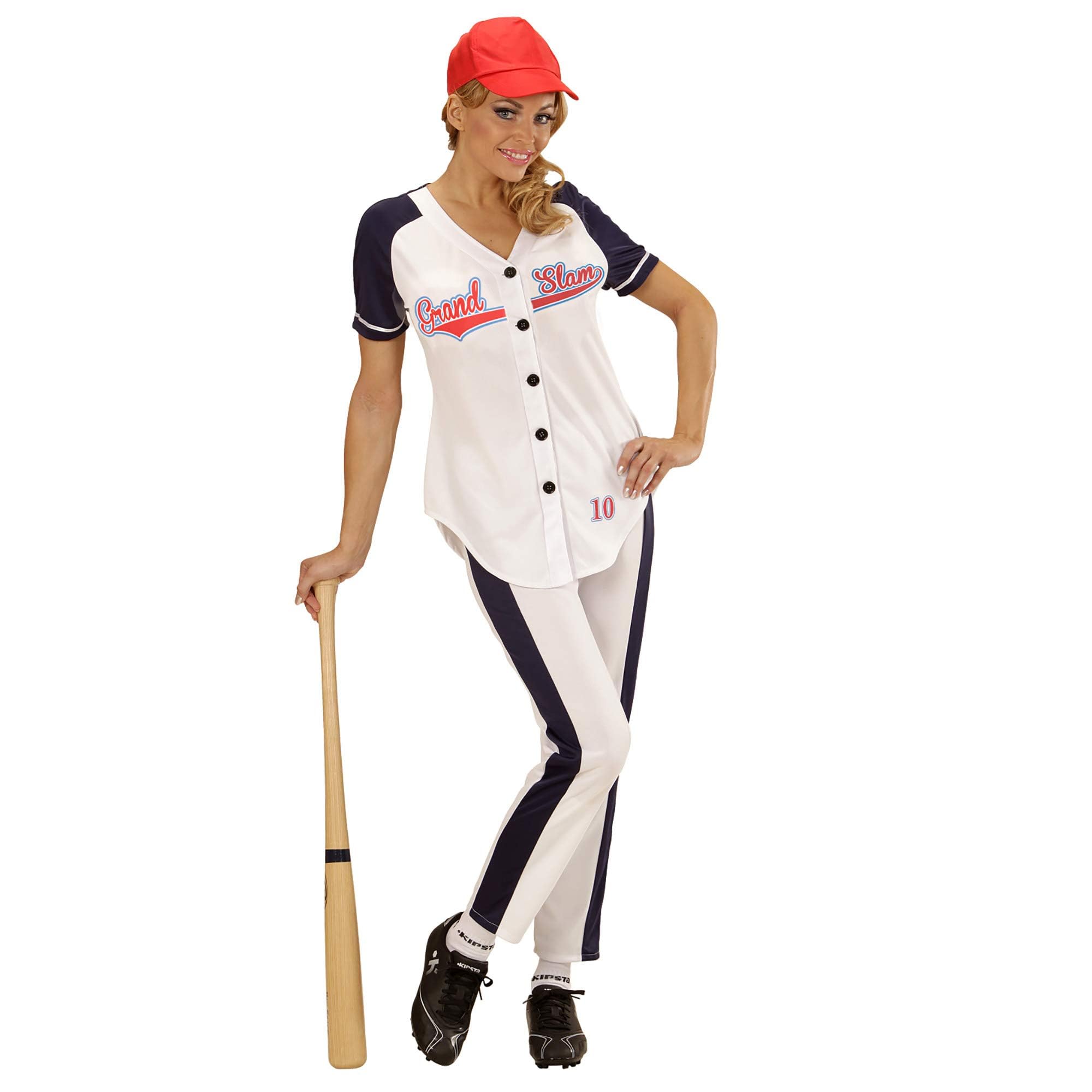 Baseball Girl - Adult Fancy Dress Costume - Small - Size - 8-10