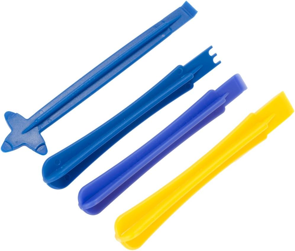 Zacro 18 in 1 Professional Opening Pry Tool Repair Kit with Non-Abrasive Nylon Spudgers and Pack of 2 Anti-Static Tweezers: Home Improvement