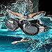 Swim Goggles- Wide Clear Vision,No Leaking ,Anti Fog,UV Protection,Triathlon ,100% Silicone -Goggles+Ear Plugs For Adults, Men, Women, Youth (Black)