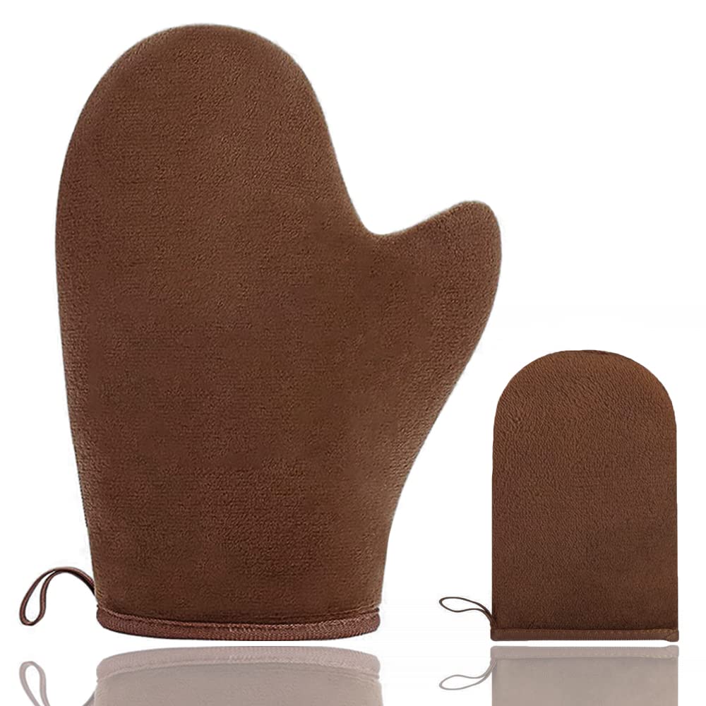 LATRAT Self-Tanning Applicator Glove for Face and Body, Double-Sided Reusable Self-Tanning Gloves