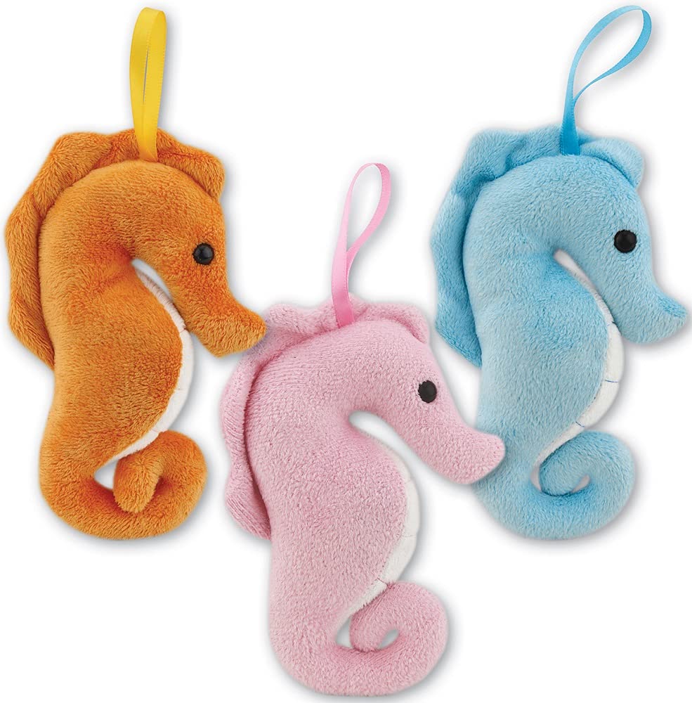 Ark Toys Soft Toy Seahorse With Beans - One Supplied At Random