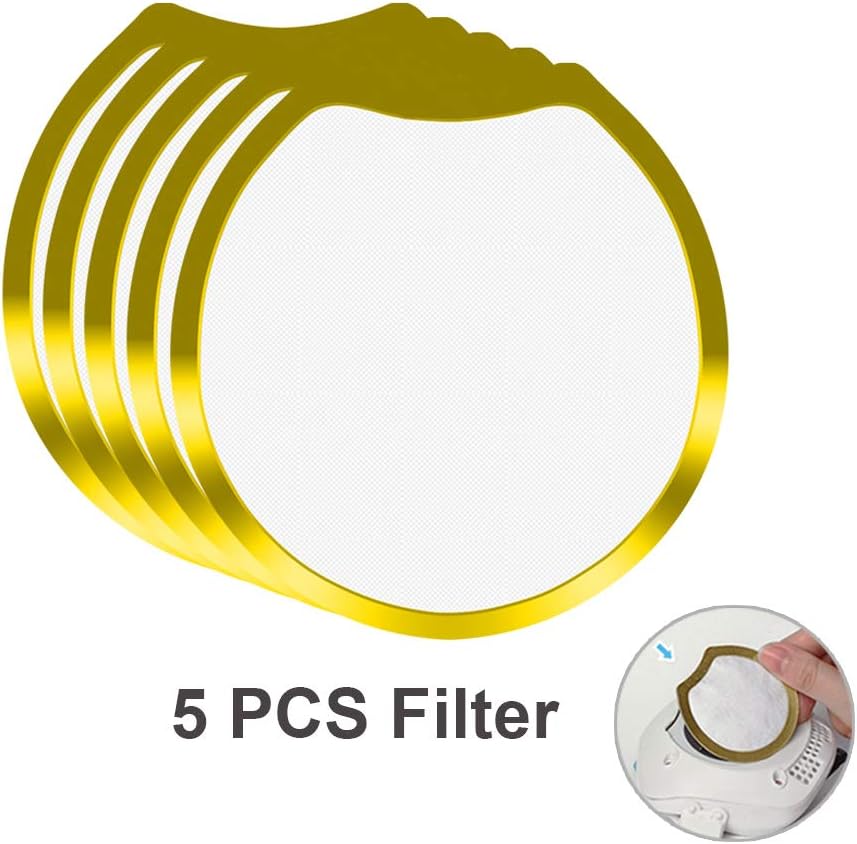 5PCS Replacement Filters for S DESITA Smart Electric Masks Respirator