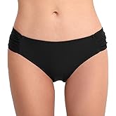 Vogueric Women's Bathing Suit Bottoms Full Coverage Ruched Bikini Tankini Bottom Swimsuit Brief