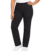 Dickies Women's Curvy Straight Leg Stretch Twill Pant