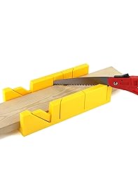 QWORK 12-Inch High Impact Plastic Miter Box with