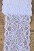 Laribbons 3 inch Floral Elastic Lace Trim, Solid Lace Fabric for Craft - 10 Yard (White)