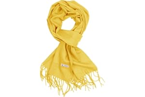 TZ Promise Plain Solid Color Cashmere Feel Classic Soft Luxurious Winter Scarf For Men Women