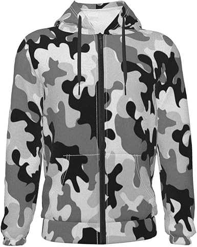 white camo zip up hoodie