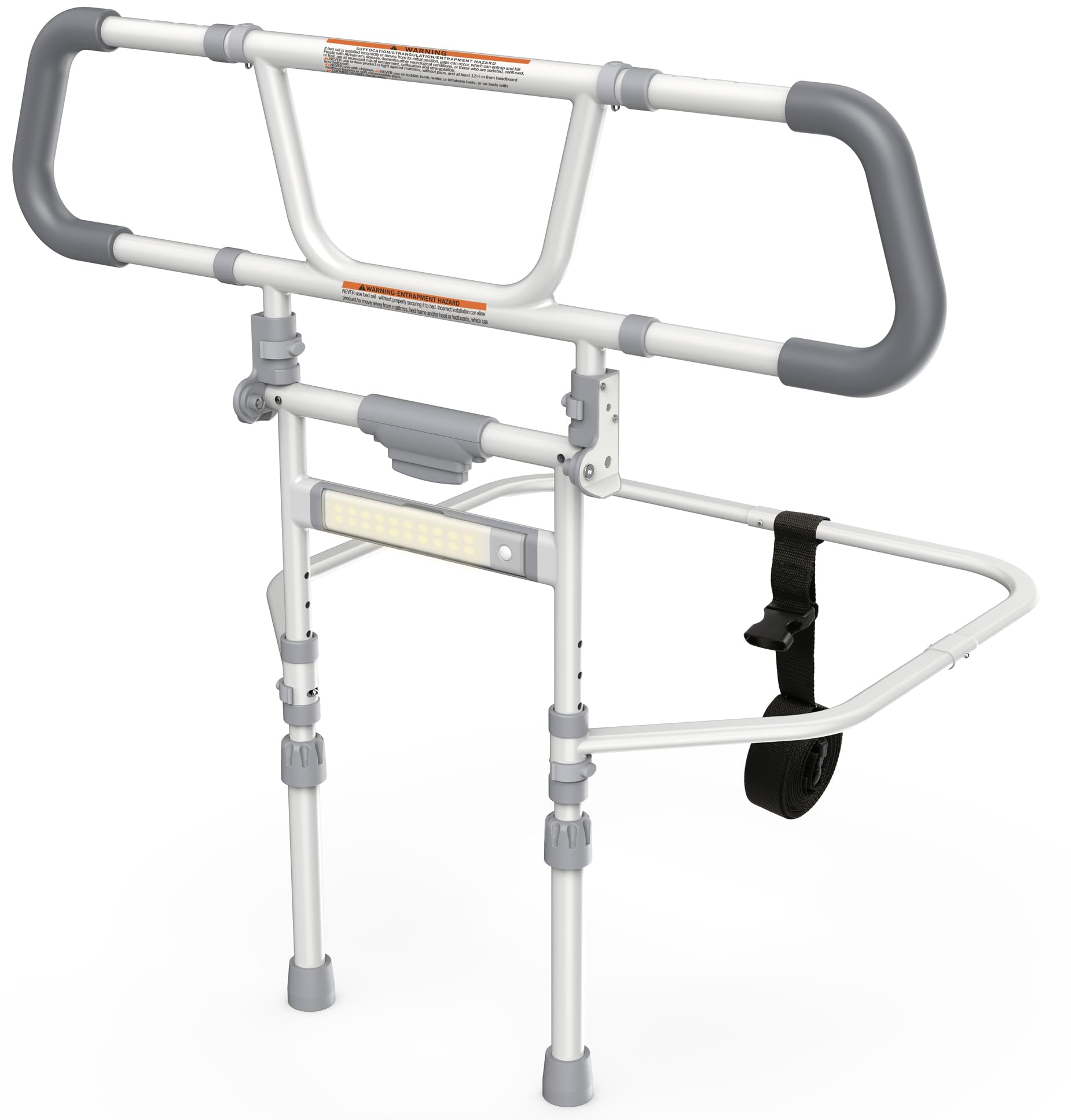 Photo 1 of Packve Foldable Bed Rails for Elderly Adults Safety - Bed Side Assist Rail for Seniors with Extendable Guard Rails, Adjustable Height Bedrails for Queen King Full Size Bed