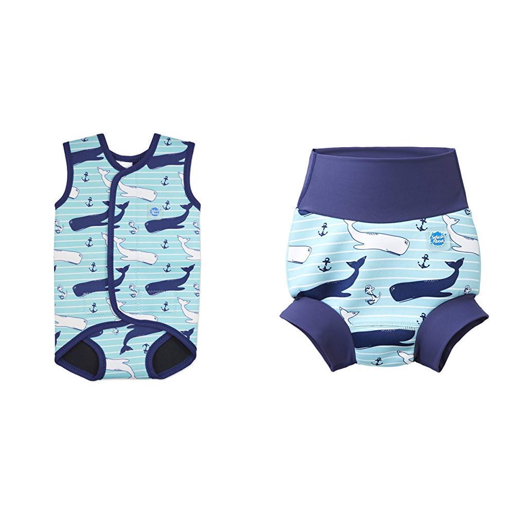 Splash About Happy Nappy with Matching Baby Wrap - Vintage Moby