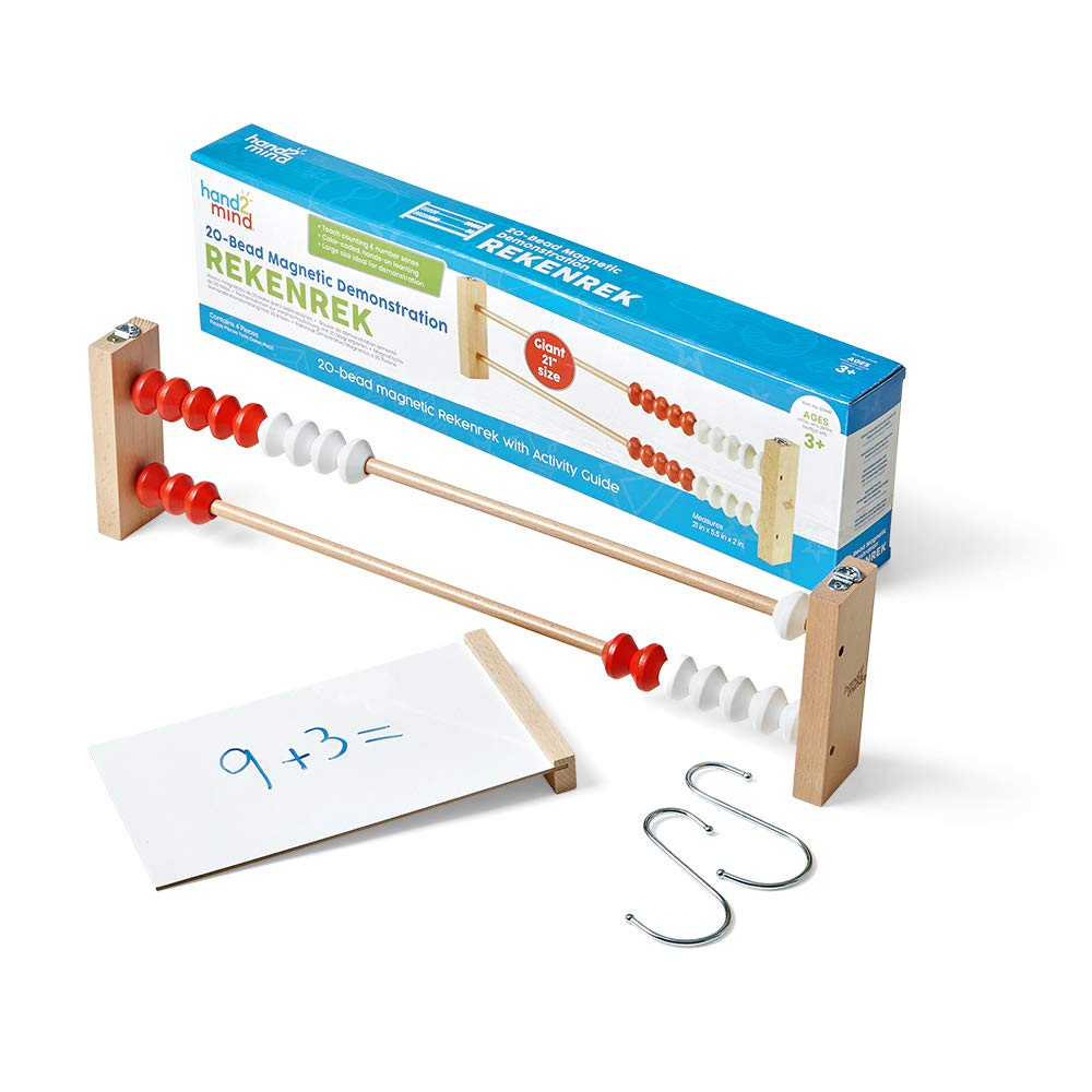 Learning Resources Giant 20 Bead Magnetic Demonstration Rekenrek, Abacus for Kids, Counting Beads, Rekenrek Counting Frame, Maths Classroom Display