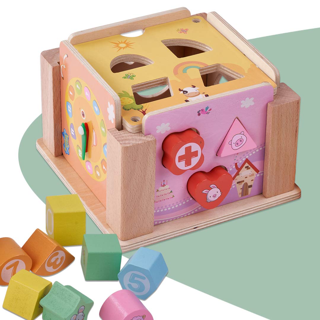 Baybee Wooden Stacking Puzzle Building Blocks for Kids, Intellectual Challenge Board Games for Kids, Brain Games for Kids, Wooden Toys for Kids, Preschool Kids Toys Puzzle Game (Intelli)