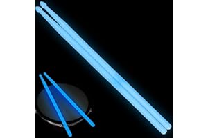 HFDPSMW 5A Luminous Light Up Drum Sticks, Luminous Light Up Drumsticks, Bright Luminous Glow in The Dark Drumsticks, Bright Light Up Drum Sticks (Blue)