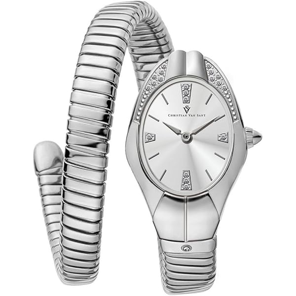 インテリア時計 ARGENT PARIS1878 Amazon.com: Christian Van Sant Women's Naga Blue dial Watch